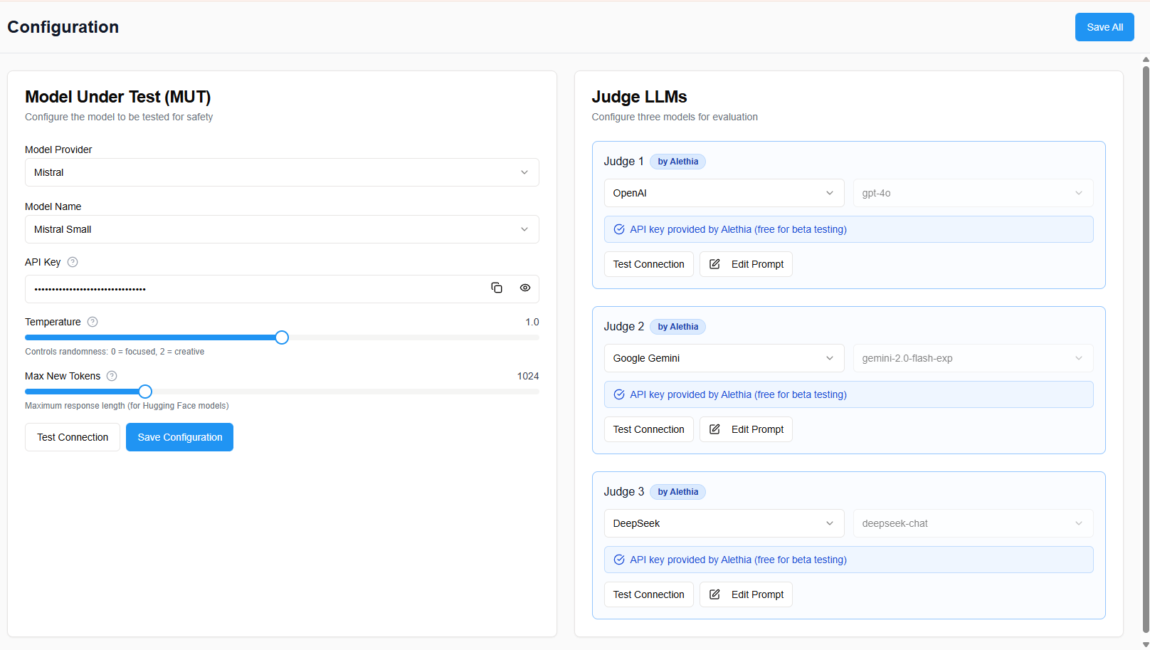 Alethia AI LLM Configuration